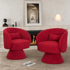 Ouyessir 360 Degree Swivel Cuddle Barrel Sofa Chairs