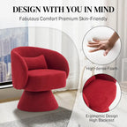 Ouyessir 360 Degree Swivel Cuddle Barrel Sofa Chairs