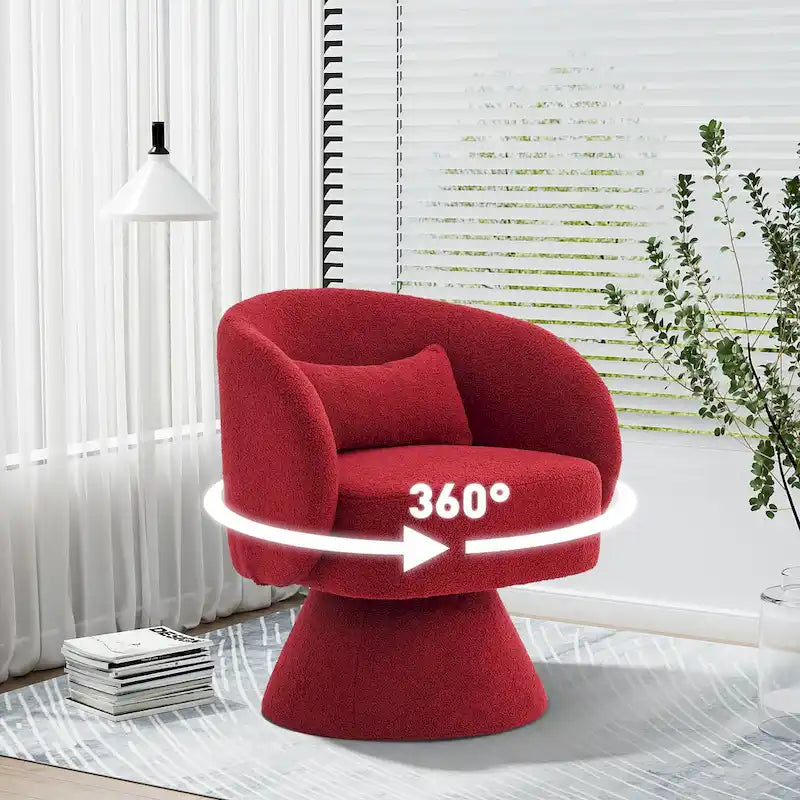 Ouyessir 360 Degree Swivel Cuddle Barrel Sofa Chairs