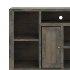 Bridgevine Home Joshua Creek 74 inch TV Stand Console for TVs up to 85 inches, No Assembly Required, Barnwood Finish