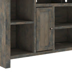 Bridgevine Home Joshua Creek 74 inch TV Stand Console for TVs up to 85 inches, No Assembly Required, Barnwood Finish