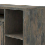 Bridgevine Home Joshua Creek 74 inch TV Stand Console for TVs up to 85 inches, No Assembly Required, Barnwood Finish