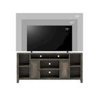 Bridgevine Home Joshua Creek 74 inch TV Stand Console for TVs up to 85 inches, No Assembly Required, Barnwood Finish