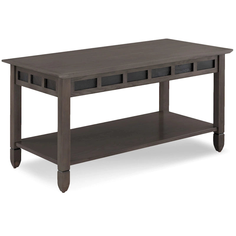 Leick Home Rustic Slate One Shelf Coffee Table