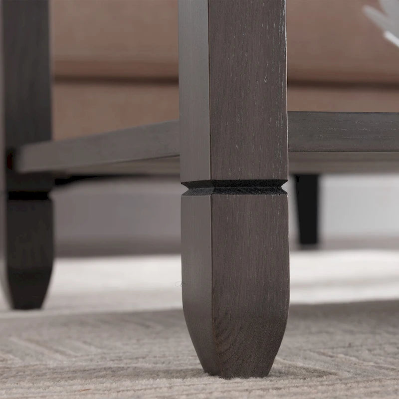 Leick Home Rustic Slate One Shelf Coffee Table