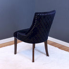 Silver Orchid Flohr Tufted Velvet Dining Chairs (Set of 2)