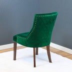 Silver Orchid Flohr Tufted Velvet Dining Chairs (Set of 2)