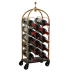 Freestanding Luggage Cart Wine Rack, Wine Bottle Holders