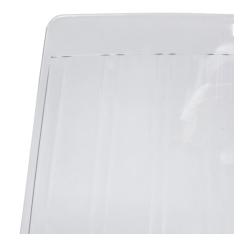 Ralph Acrylic Plastic Dining Chair (Set of 4) Chrome Metal Legs Modern Transparent Accent Side Chair for Dining Room & Kitchen