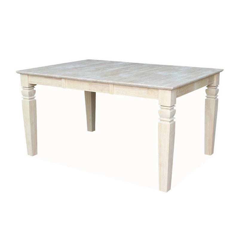 International Concepts Java Butterfly Leaf Dining Table - Unfinished