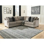 Signature Design by Ashley Bovarian Beige and Grey 2-Piece Sectional Sofa