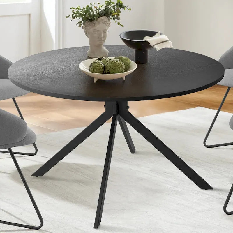 43  Round Dining Table - Black