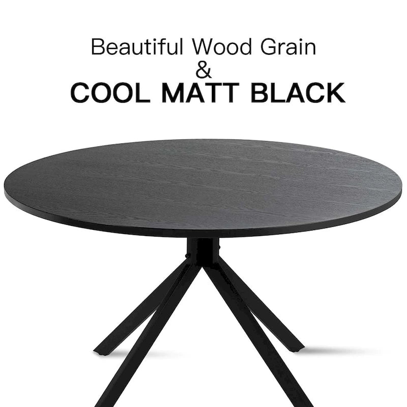 43  Round Dining Table - Black