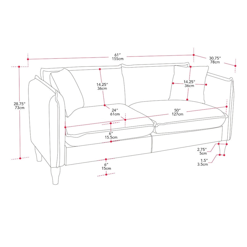 Henry Boucle Loveseat