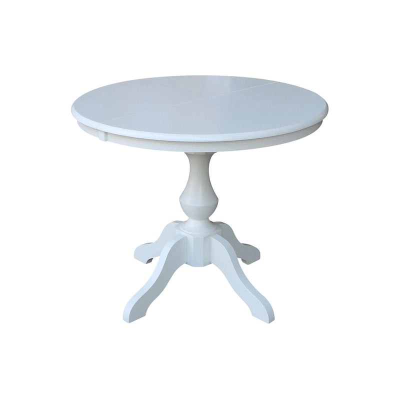 The Gray Barn Fairy Glen 36-in. Round Pedestal Table w/ 12-in. Leaf