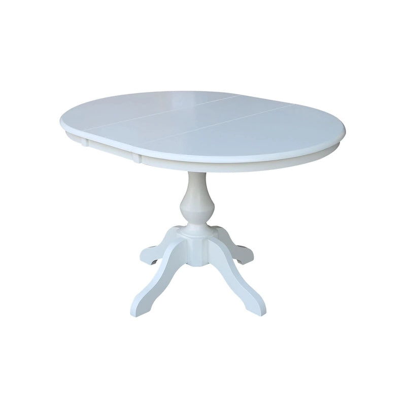The Gray Barn Fairy Glen 36-in. Round Pedestal Table w/ 12-in. Leaf