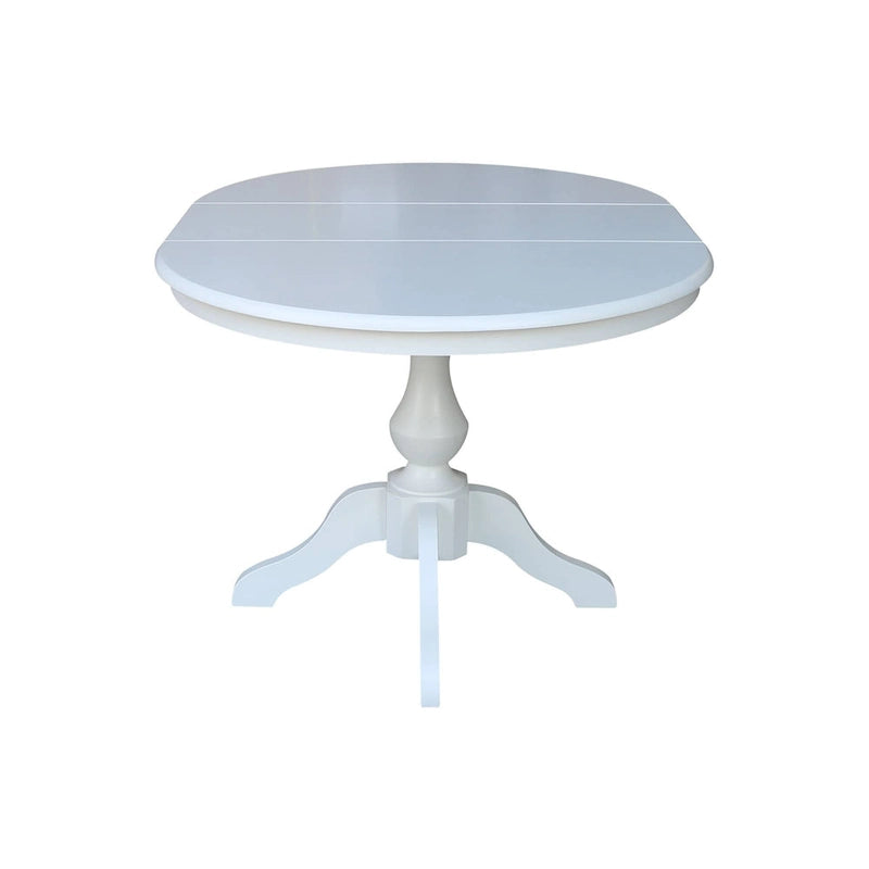 The Gray Barn Fairy Glen 36-in. Round Pedestal Table w/ 12-in. Leaf
