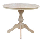 The Gray Barn Fairy Glen 36-in. Round Pedestal Table w/ 12-in. Leaf