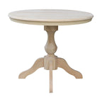 The Gray Barn Fairy Glen 36-in. Round Pedestal Table w/ 12-in. Leaf