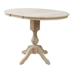 The Gray Barn Fairy Glen 36-in. Round Pedestal Table w/ 12-in. Leaf