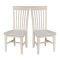 Solid Wood Tall Mission Dining Chairs, Set of 2