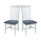 Solid Wood Tall Mission Dining Chairs, Set of 2