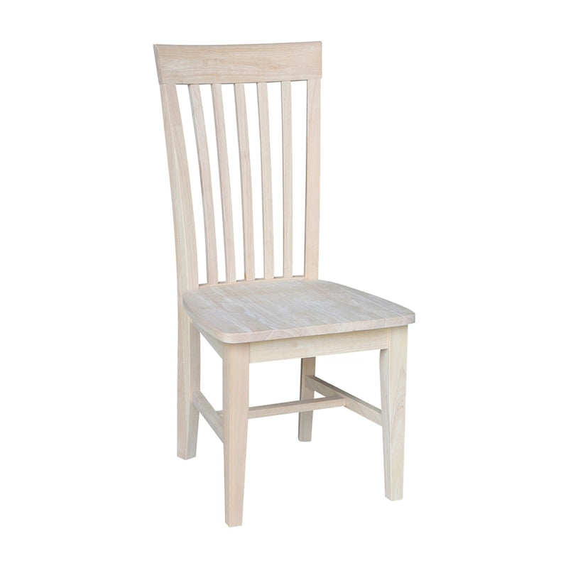Solid Wood Tall Mission Dining Chairs, Set of 2