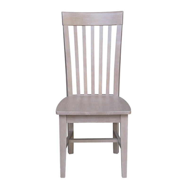 Solid Wood Tall Mission Dining Chairs, Set of 2