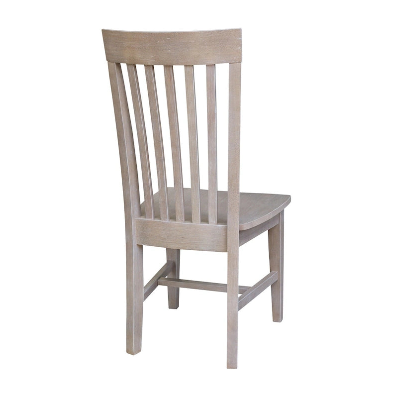 Solid Wood Tall Mission Dining Chairs, Set of 2