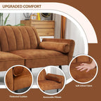 3-Seater Convertible Sleeper Couch, Sectional Sleeper Sofa Bed with Charging Ports for Apartment - 3-Person