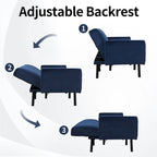 3-Seater Convertible Sleeper Couch, Sectional Sleeper Sofa Bed with Charging Ports for Apartment - 3-Person