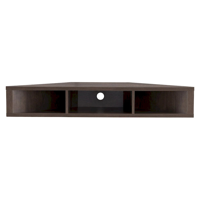 Furniture of America Sukhumi Transitional 47-inch 3-Shelf Wall-Mounted Corner TV Console
