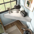 Furniture of America Sukhumi Transitional 47-inch 3-Shelf Wall-Mounted Corner TV Console