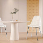 Modern Plastic Shell Accent Side Chairs with metal Legs, Transparent