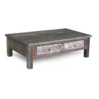 Handmade Old Reclaimed Wood Coffee Table (India)
