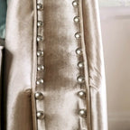 Vynn Transitional Solid Wood Padded Loveseat by Furniture of America