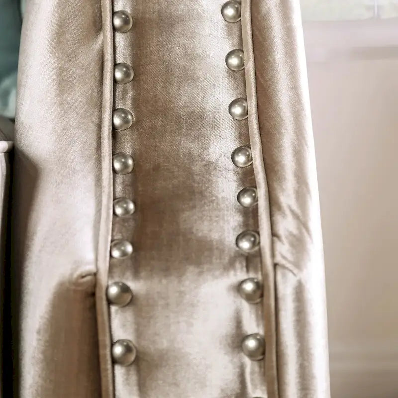 Vynn Transitional Solid Wood Padded Loveseat by Furniture of America