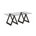 Modara Sawhorse Leg Coffee Table (Optional Finishes)