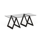 Modara Sawhorse Leg Coffee Table (Optional Finishes)