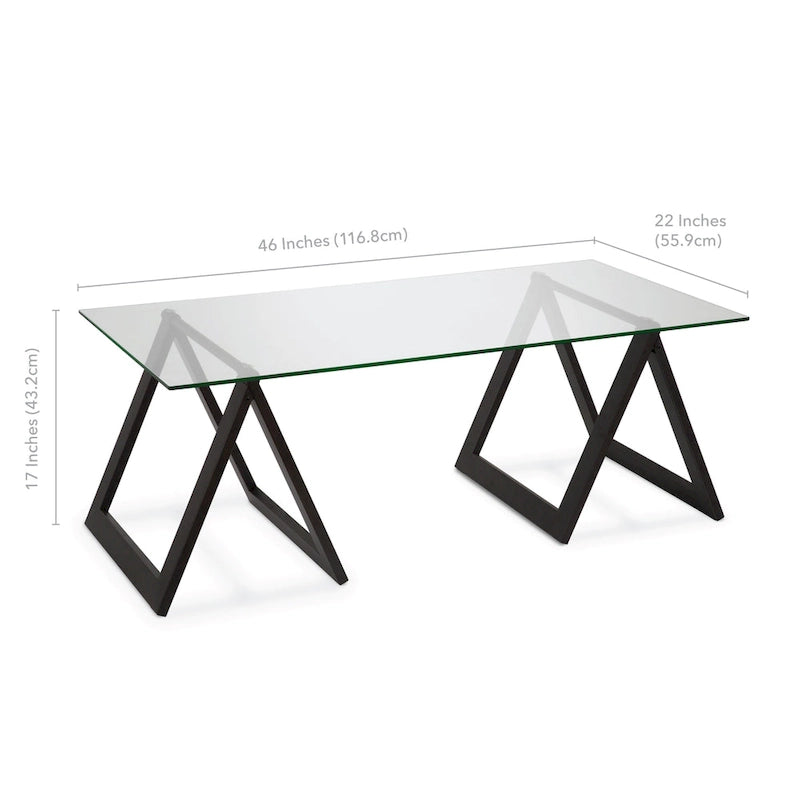 Modara Sawhorse Leg Coffee Table (Optional Finishes)