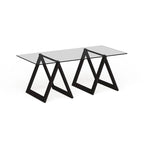 Modara Sawhorse Leg Coffee Table (Optional Finishes)