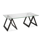 Modara Sawhorse Leg Coffee Table (Optional Finishes)