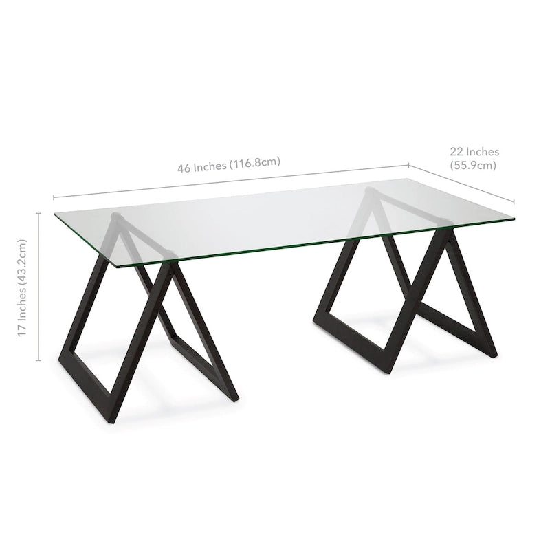 Modara Sawhorse Leg Coffee Table (Optional Finishes)