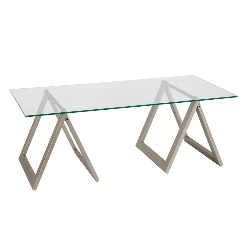 Modara Sawhorse Leg Coffee Table (Optional Finishes)