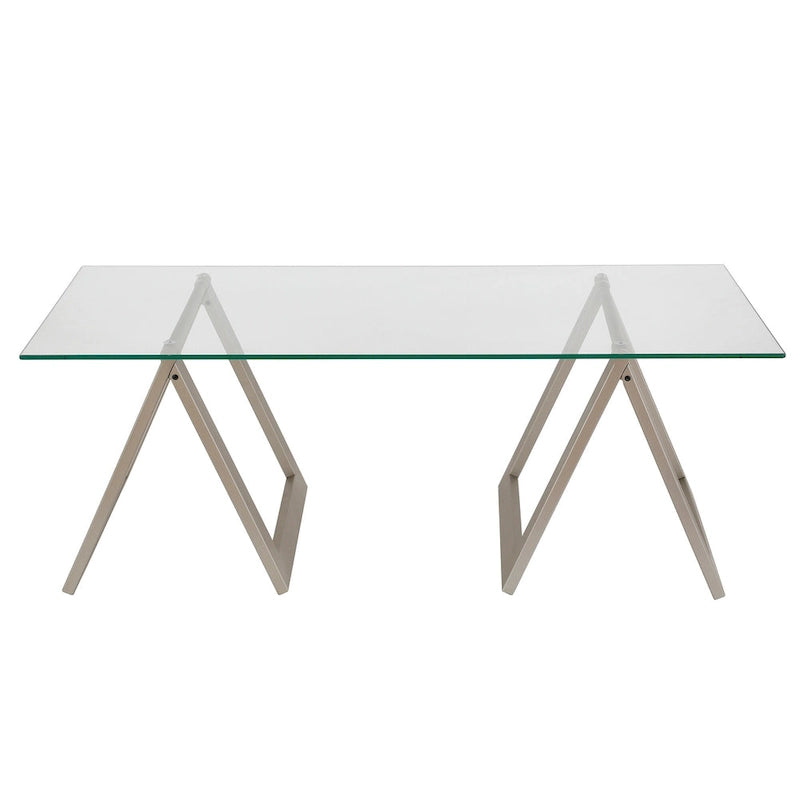 Modara Sawhorse Leg Coffee Table (Optional Finishes)
