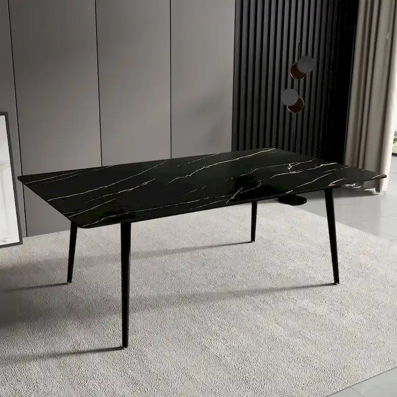 70.8  Rectangle Dining Table with Stone Top