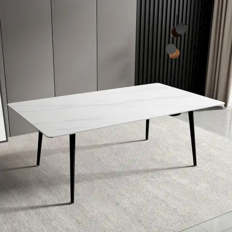 70.8  Rectangle Dining Table with Stone Top