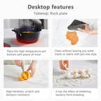 70.8  Rectangle Dining Table with Stone Top