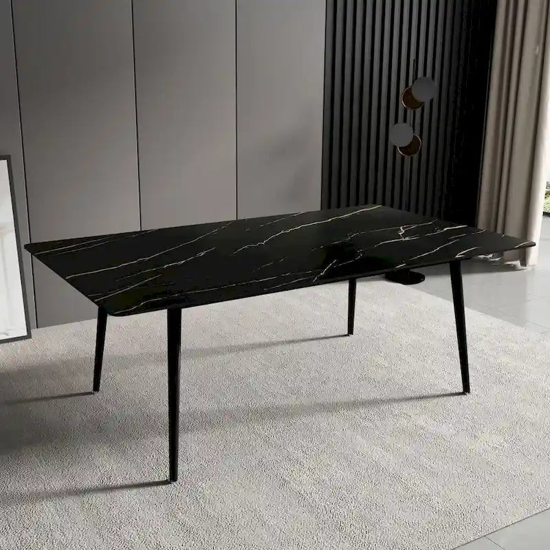 70.8  Rectangle Dining Table with Stone Top