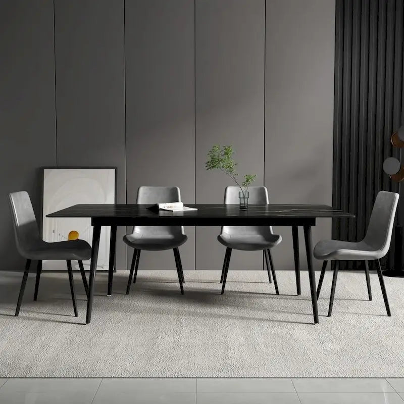 70.8  Rectangle Dining Table with Stone Top